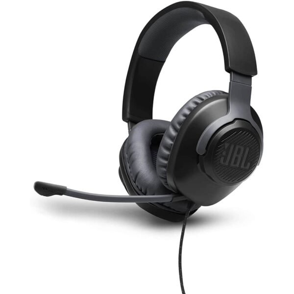 JBL QUANTUM100 Wired over-ear gaming headset with a detachable mic Balck