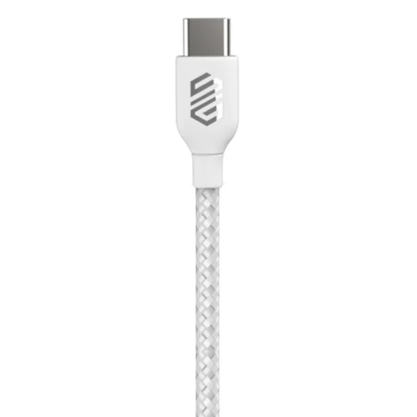 Smart Gate Cable braided USB-C to USB-C Fast, Shielded 1m White