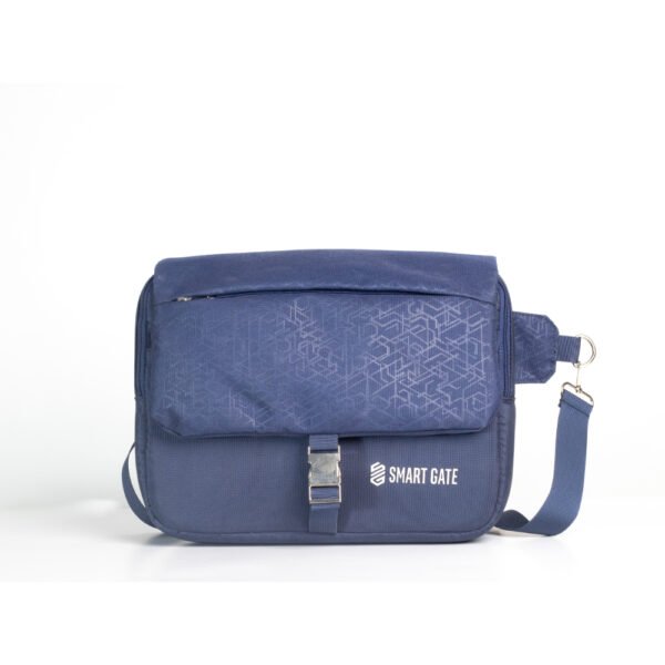 حافظة كمبيوتر محمول سمارت جيت مقاس 14 بوصة مع قفل أمان، لون أزرق