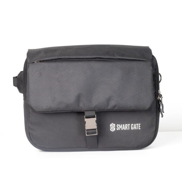 حقيبة كمبيوتر محمول سمارت جيت مقاس 14 بوصة مع قفل أمان، لون أسود