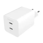 Mophie Essentials Wall Adapter 50W Dual USB-C PD White