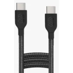 Smart Gate Cable braided USB-C to USB-C Fast, Shielded 1.8m Black