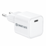 شاحن حائط Smart Gate SGCH-25CGaNSEW Spark بقوة 25 واط ومنفذ USB-C PD واحد - لون أبيض